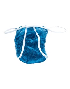 Трусы одноразовые бикини мужские спанбонд синие 25 шт упак 1-touch