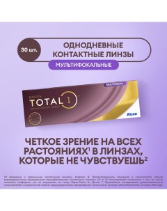 Мультифокальные линзы ALCON Total 1 Multifocal 1 день 1 75 medium 8 5 30 шт Dailies