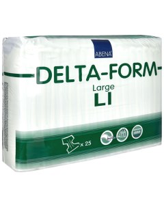 Подгузники для взрослых L1 25 шт Delta Form Abena