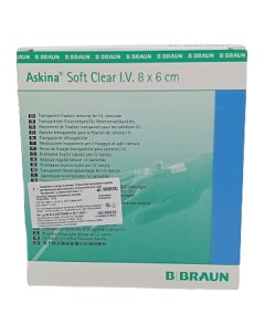Повязка послеоперационная Аскина Софт Прозрачная 8 х 6 см B.braun