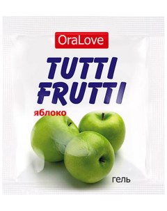 Пробник гель смазки Tutti frutti с яблочным вкусом 4 г Биоритм
