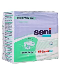 Подгузники для взрослых с поясом XL 10 шт Optima Trio Seni