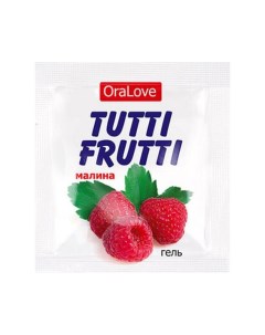Пробник гель смазки Tutti frutti с малиновым вкусом 4 г Биоритм