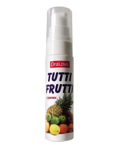 Гель смазка Tutti frutti со вкусом тропических фруктов 30 гр Биоритм