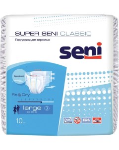 Подгузники для взрослых Белла Super Classic Large 10 шт Seni