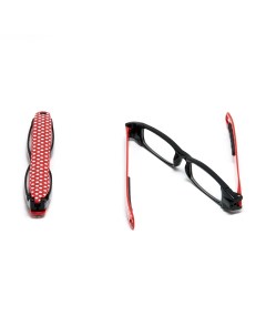Очки корригирующие пластиковые 360 складные черный с красным 3 0 Onegin