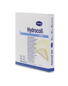 Повязка Hydrocoll thin гидроколлоидная самофиксирующаяся для заживления 10х10 см 10 шт Hartmann