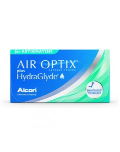 Контактные линзы AirOptix HydraGlyde for Astigmatism 3 шт PWR 5 25 CYL 1 75 AXIS 010 Air optix