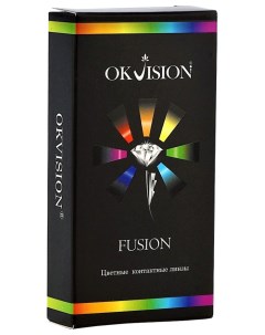 Цветные линзы Fusion 3 месяца 10 00 8 6 Blue 2 2 шт Okvision
