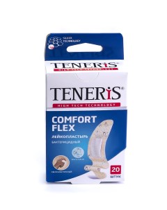 Пластырь Comfort Flex бактерицидный на полимерной основе 20 шт Teneris