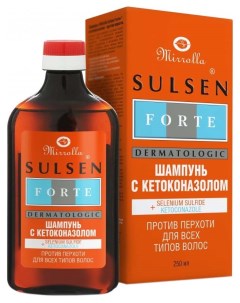 Шампунь Sulsen Forte с кетоконазолом для всех типов волос флакон 250 мл Mirrolla