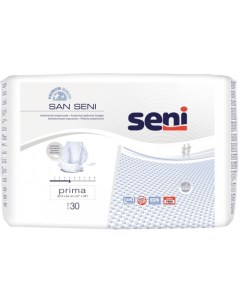 Анатомические подгузники для взрослых 30 шт San Prima Seni