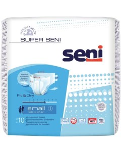 Подгузники для взрослых Super Air Small 55 80 см 10 шт Seni