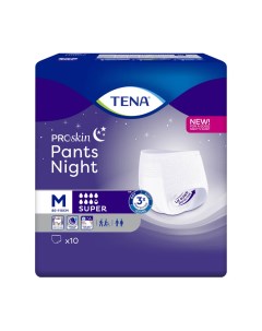 Подгузники для взрослых трусы Pants Night Super р М 80 110 см 10 шт Tena