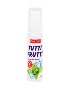 Гель смазка Tutti frutti со вкусом сладкой мяты 30 гр Биоритм