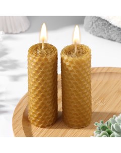 Набор свечей из вощины медовой с добавлением эфирного масла Богатство аромата