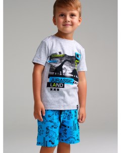 Комплект трикотажный для мальчиков фуфайка футболка брюки Playtoday kids