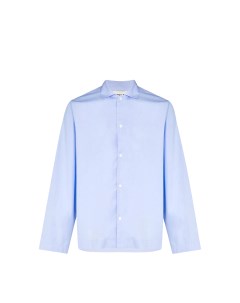 Poplin Pyjamas Shirt Shirt Blue M Tekla
