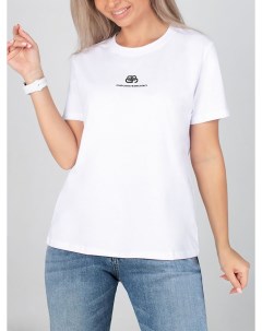 Жен футболка Классик Белый р 56 Brosko