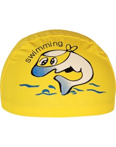 Шапочка для плавания детская Дельфин ПУ E41276 желтый Sportex