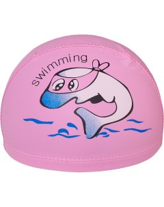 Шапочка для плавания детская Дельфин ПУ E41274 розовый Sportex