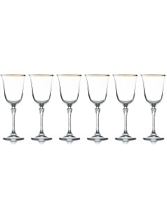 Набор бокалов для вина Gemma золото Le stelle