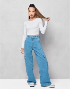 Джинсы Wide leg Cargo для девочки Gloria jeans