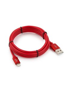 Кабель Cablexpert Silver Series USB Lightning 1 8m Red CC S APUSB01R 1 8M Gembird