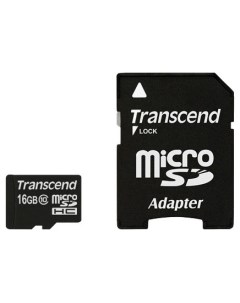 Карта памяти Micro SDHC Card 16GB Class10 U1 600X Transcend