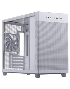 Корпус mATX Prime AP201 90DC00G3 B39010 белый без БП боковая панель из закаленного стекла USB Type C Asus