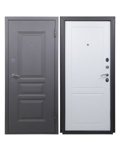 Дверь входная металлическая 2Ф 205x86 см правая арктик Без бренда