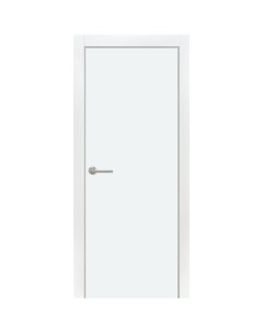 Дверь межкомнатная глухая без замка и петель в комплекте 60x200 см финиш бумага цвет белый Принцип
