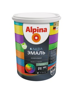 Эмаль Аква База 3 цвет прозрачный 0 86 л Alpina