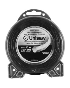 Леска для триммера Unisaw o2 4 мм 15 м спираль круглая Без бренда