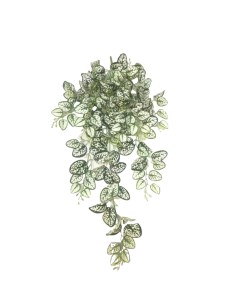 Искусственное растение Свисающая веточка 105 см цвет бело зеленый Без бренда