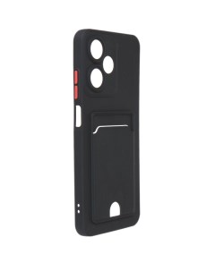 Чехол для Infinix Hot 30 Play NFC Pocket Matte Silicone с карманом Black NPM68943 Neypo