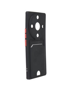 Чехол для Honor X9a Pocket Matte Silicone с карманом Black NPM59717 Neypo