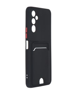 Чехол для Tecno Pova 4 Pocket Matte Silicone с карманом Black NPM57193 Neypo