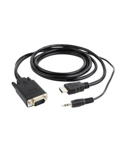 Аксессуар Cablexpert HDMI VGA 19M 15M 3 5Jack 5m Black A HDMI VGA 03 5M Gembird