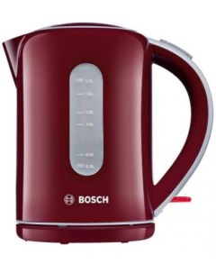 Чайник электрический TWK7604 2200 Вт красный 1 7 л пластик Bosch