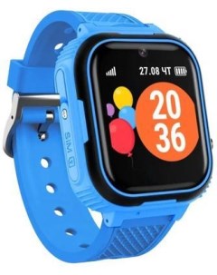 Умное носимое устройство детские часы телефон Junior blue Geozon