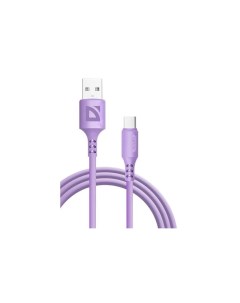 Кабель USB F207 фиолетовый Defender