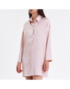 Розовое платье рубашка мини Lulight