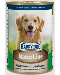 Natur Line консервы для собак Телятина и овощи 410 г Happy dog