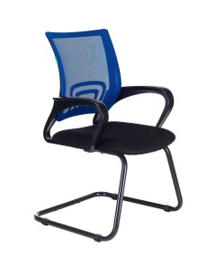 Кресло Бюрократ CH 695N AV синий TW 05 сиденье черный TW 11 сетка ткань полозья металл черный Buro
