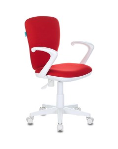 Кресло детское Бюрократ KD W10AXSN красный 26 22 крестовина пластик пластик белый Buro