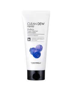 Очищающая пенка для умывания с экстрактом черники CLEAN DEW Blueberry Foam Cleanser 180 мл Tony moly