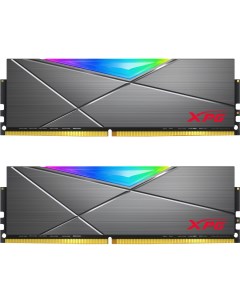 Модуль памяти DIMM 16Gb 2х8Gb DDR4 PC28800 3600MHz XPG Spectrix D50 RGB Grey AX4U36008G18I DT50 Adata