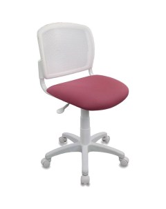 Кресло детское Бюрократ CH W296NX 26 31 спинка сетка белый TW 15 сиденье розовый 26 31 Buro