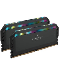 Модуль памяти DIMM 64Gb 2х32Gb DDR5 PC44800 5600MHz Dominator Platinum RGB Black CMT64GX5M2B5600C40 Corsair
